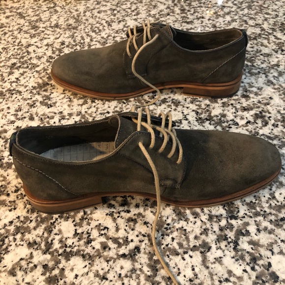 Modern Fiction Realist Plain Toe Suede Derby Shoe - Picture 10 of 12